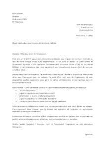 Lettre de motivation de secrétaire médicale dans une clinique privée en reconversion professionnelle