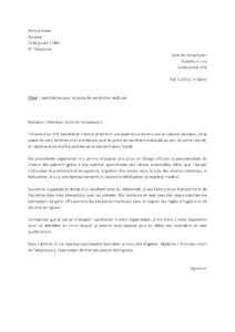 Lettre de motivation de secrétaire médicale en cabinet dentaire en réponse à une offre sur France Travail