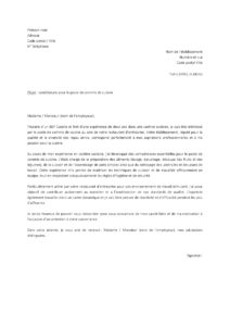 Lettre de motivation commis de cuisine petite expérience pour travailler dans restaurant d’entreprise