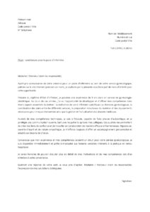 Lettre de motivation infirmière confirmée en gynécologie pour répondre à une offre d’emploi hôpital