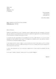 Modèle lettre de résiliation assurance auto MMA après augmentation de prime sans justification