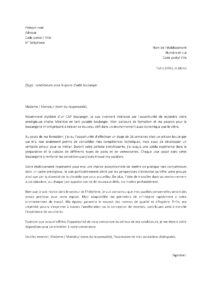 Lettre de motivation pour postuler boulangerie auprês chaîne hôtelière en candidature spontanée