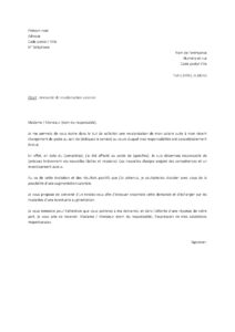 Lettre demande augmentation de salaire en raison changement poste