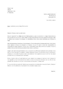 Lettre motivation de stage d’observation 3ème dans cabinet vétérinaire