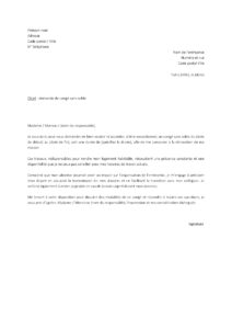 Lettre demande congé sans solde pour rénover maison