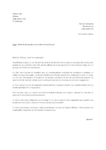 Lettre demande passage horaire travail de jour salariée enceinte