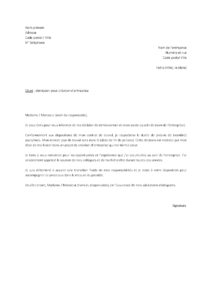 Lettre démission CDI avec préavis réaliser projet création d’entreprise