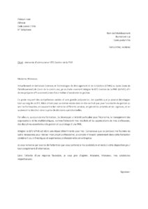 Lettre motivation Parcoursup pour s'inscrire BTS GPME être assistante de direction