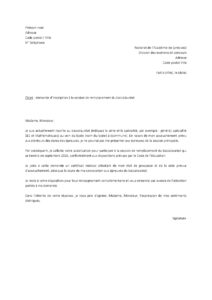 Lettre pour demander passer bac session remplacement raison accouchement