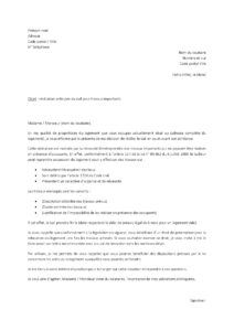 Lettre pour résilier un bail avant échéance dans but effectuer travaux importants
