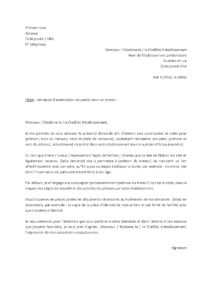 Lettre demande de parloir pour un mineur souhaitant voir son père