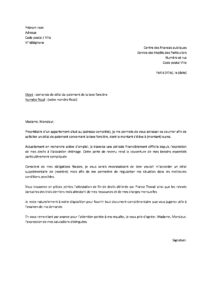 Lettre demande délai de paiement taxe foncière suite expiration droits allocation chômage