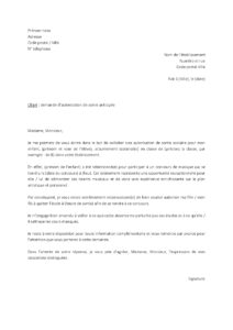 Lettre demande école présenter concours de musique