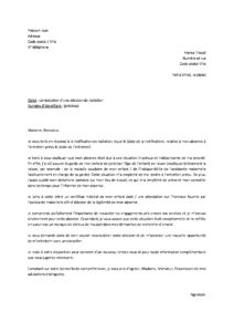 Lettre contestation radiation par France Travail pour absence entretien raison garde d’enfant imprévue