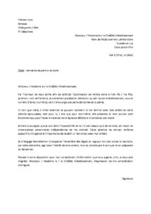 Lettre demande de permis de visite mère voulant voir enfant mineur