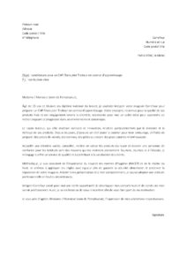 Lettre motivation CAP Charcutier Traiteur apprentissage Carrefour