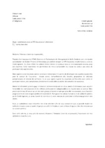 Lettre motivation pour BTS Assurance alternance Crédit Agricole