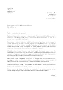 Lettre motivation pour BTS Assurance alternance adresser Harmonie Mutuelle