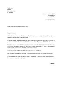 Lettre pour contester contravention SNCF panne distributeurs automatiques billets