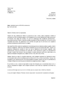 Lettre motivation pour BTS MCO alternance chez Monoprix