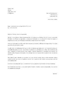 Lettre motivation pour un stage Bac Pro Cuisine dans hôtel-restaurant
