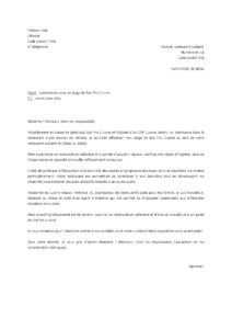 Lettre motivation pour un stage Bac Pro Cuisine restaurant scolaire