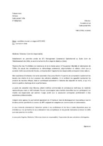 Lettre motivation pour faire stage BTS MCO chez Kiloutou