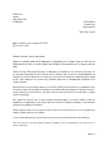 Lettre motivation pour faire stage BTS NDRC Showroomprivé