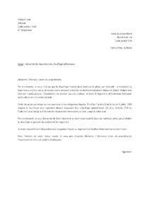 Lettre demande de mise en conformité du logement raison chauffage défectueux