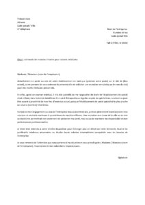 Lettre demande mutation professionnelle raisons médicales personnelles nécessitant suivi spécialisé