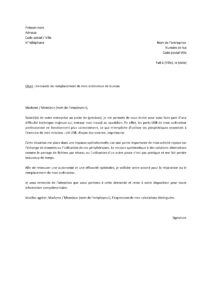 Lettre demande nouvel ordinateur cause de ports USB non fonctionnels empêchant l’utilisation périphériques