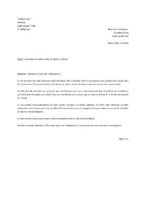 Lettre demande pour quitter travail plus tôt pour récupérer enfant malade école