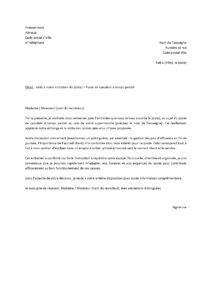 Lettre relance après entretien d’embauche pour emploi temps partiel caissière dans supermarché