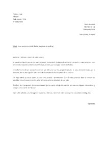 Lettre mise en demeure voisin pour stationnement abusif sur votre terrain