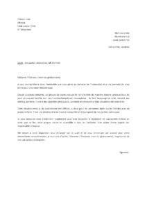 Lettre plainte pour occupation abusive hall d’entrée par jeunes