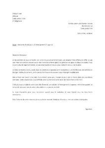 Lettre demande d’hébergement d’urgence pour mère enfants adresser CCAS