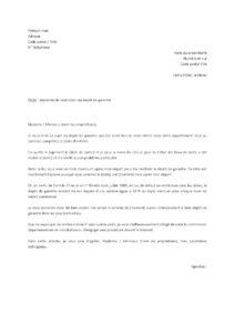 Lettre demande restitution dépôt garantie logement suite dépassement délai légal deux mois