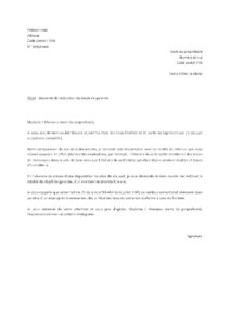 Lettre demande restitution dépôt garantie logement suite discordance entre l’état lieux d’entrée sortie