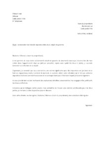 Lettre demande restitution du dépôt garantie logement avec contestation montant réparations locatives facturées
