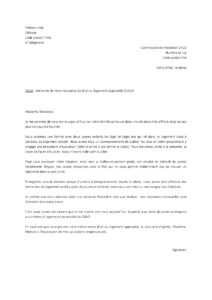 Lettre demande titre DALO pour famille menacée d’expulsion sans solution relogement commission médiation