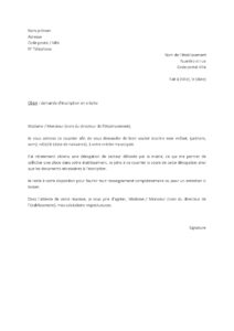 Lettre pour inscrire enfant crèche municipale après obtention dérogation secteur