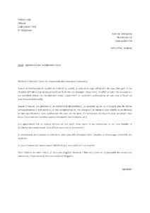 Lettre signalement harcèlement moral portant sur mesures d’isolement mise placard
