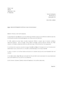 Lettre demande d’allègement tâches raison grossesse