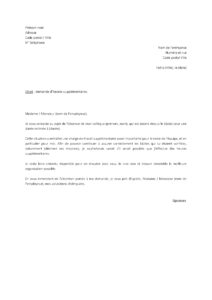 Lettre demande d’heures supplémentaires pour compenser l’absence collègue