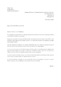 Lettre demande libération provisoire pour détenue fait appel ayant charge deux enfants