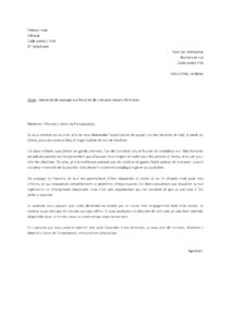 Lettre mère garde alternée demander travailler nuit aller chercher enfants l’école