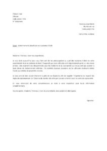 Lettre plainte contre locataires Airbnb pour stationnement abusif gênant leurs véhicules