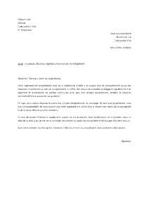 Lettre plainte pour odeurs cannabis venant logement Airbnb