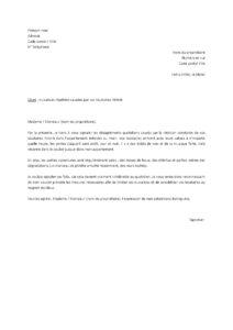 Lettre plainte rotation constante locataires Airbnb portes claquent saletés dégradations parties communes