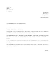 Lettre pour plaindre voisin construit trop près compteur électrique bloque l’accès